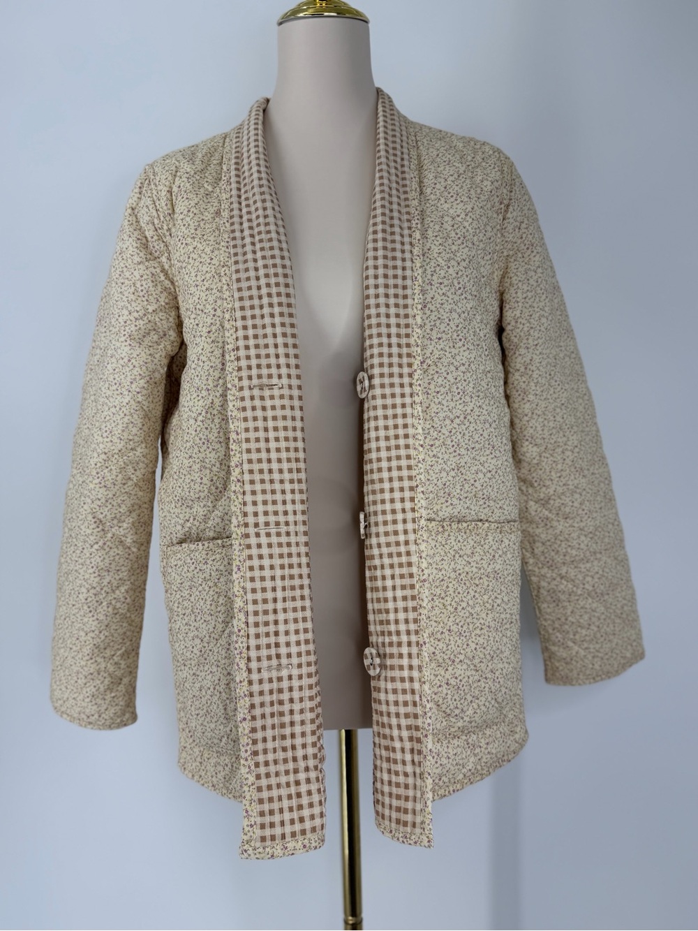 NOA NOA, 100% Cotton Quilted Reversible Jacket, Size S